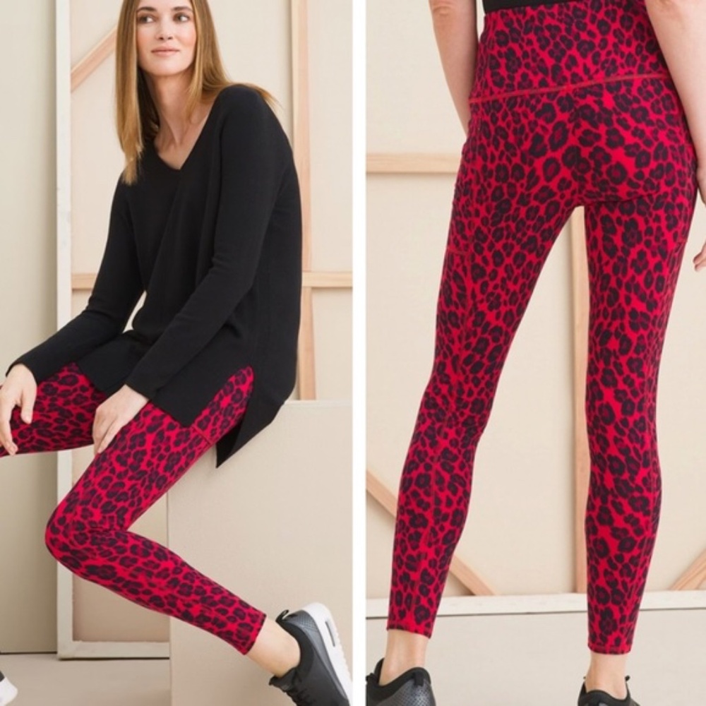 Chico’s Zenergy - So Slimming Animal Print Leggings | 1R - Picture 3 of 3